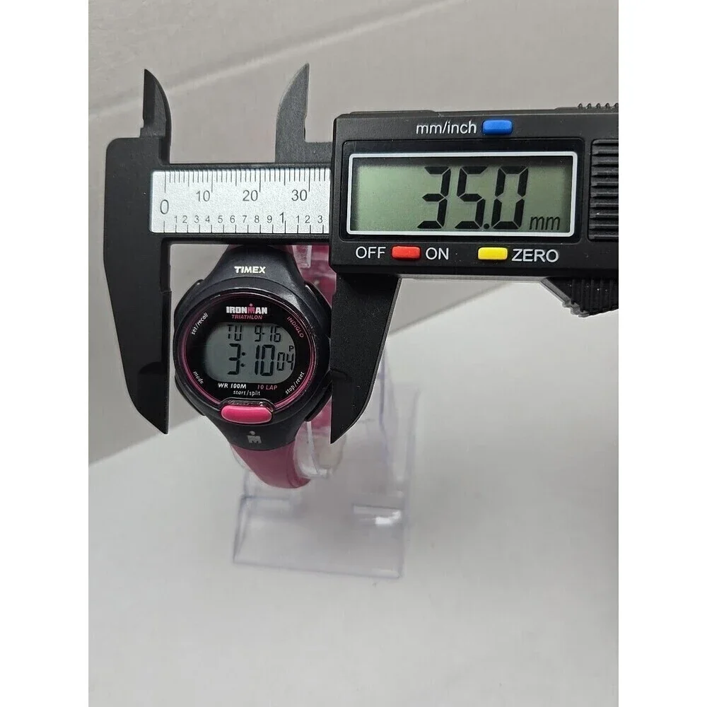 Womens Timex Ironman Triathlon 10 Lap Digital Watch Indiglo Alarms New Battery